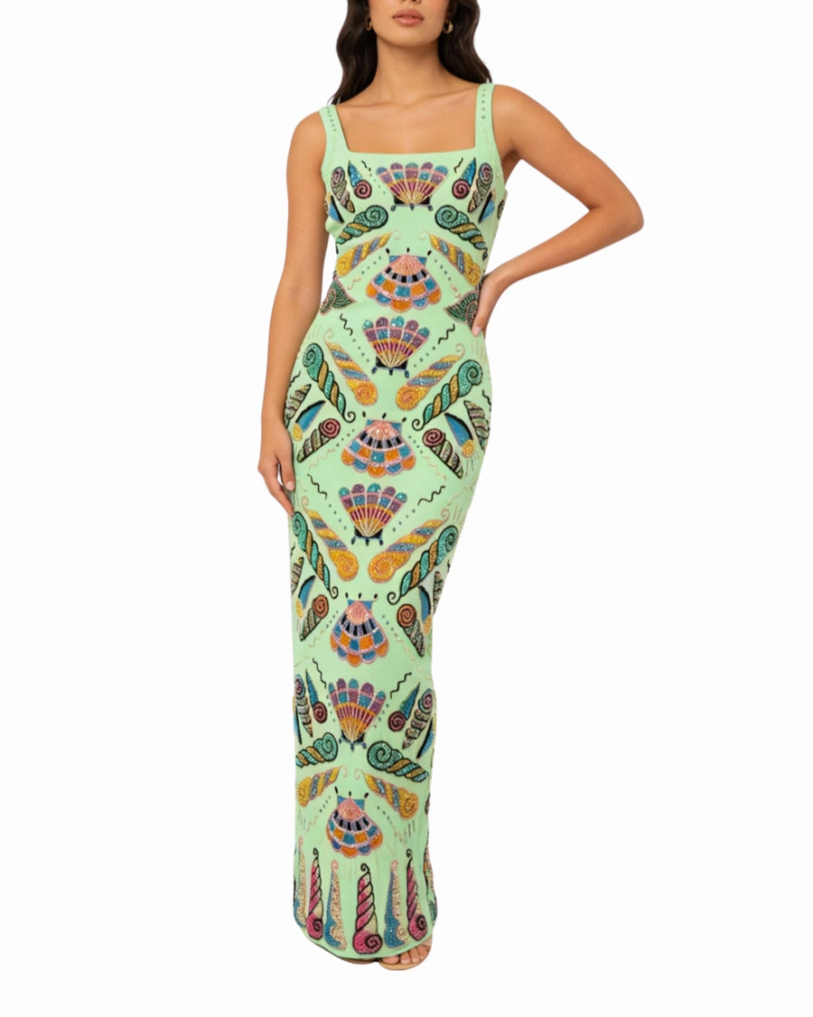 Dreamshell Maxi Dress - Green Mint