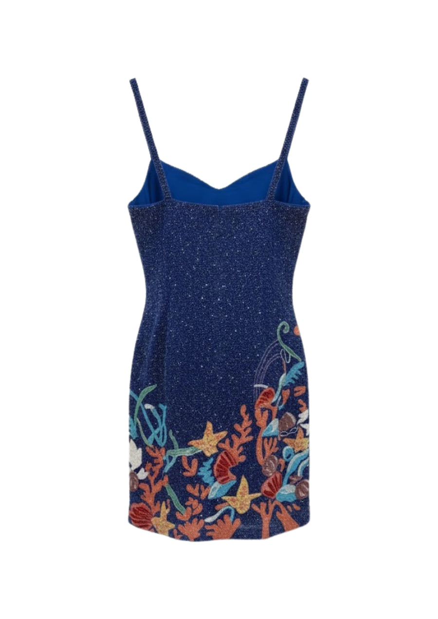 Disney | Oceanus Neptune Thin Strap Dress in Navy