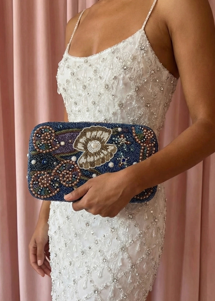 Sugarcoated Hand Embellished Pouch