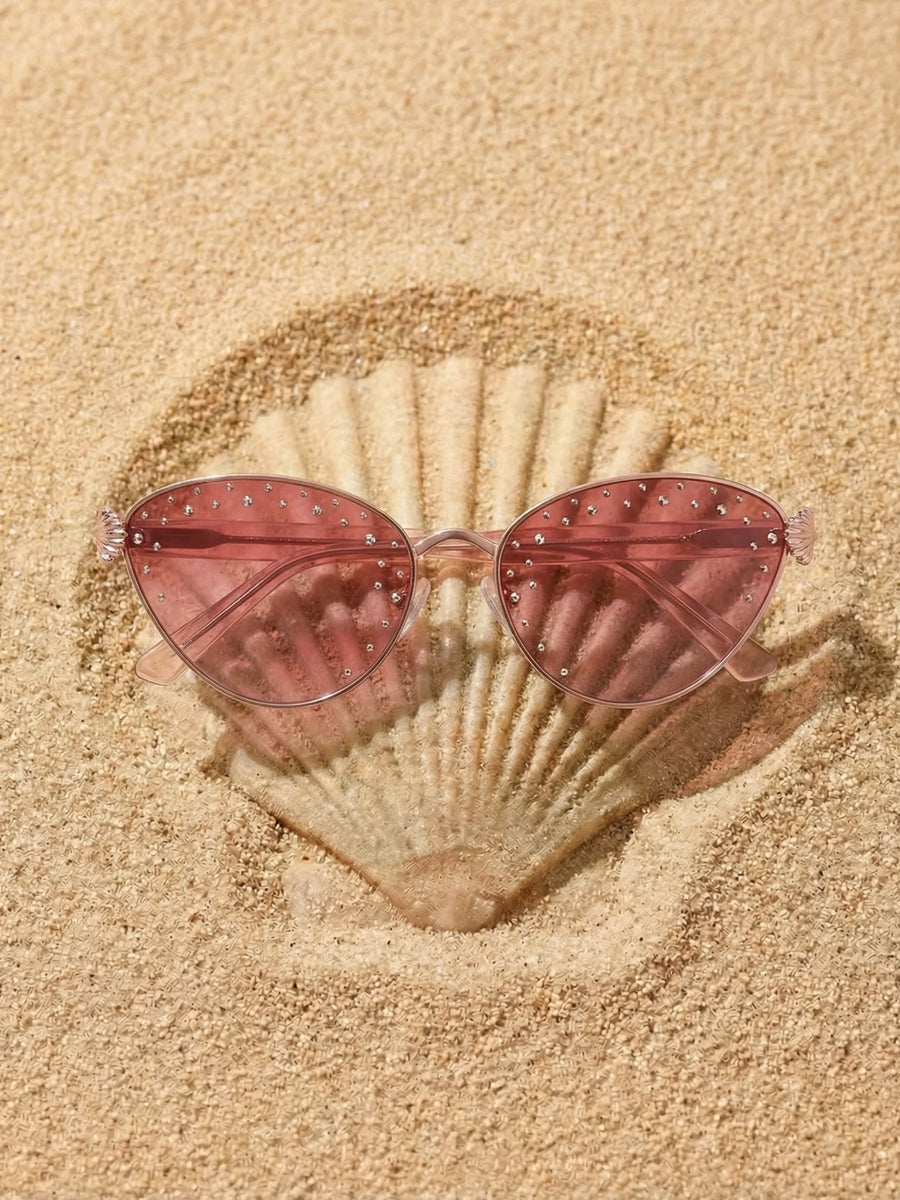 Oceanus x SOJOS Darling Sunglasses Pink