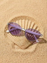 Oceanus x SOJOS Darling Sunglasses Purple