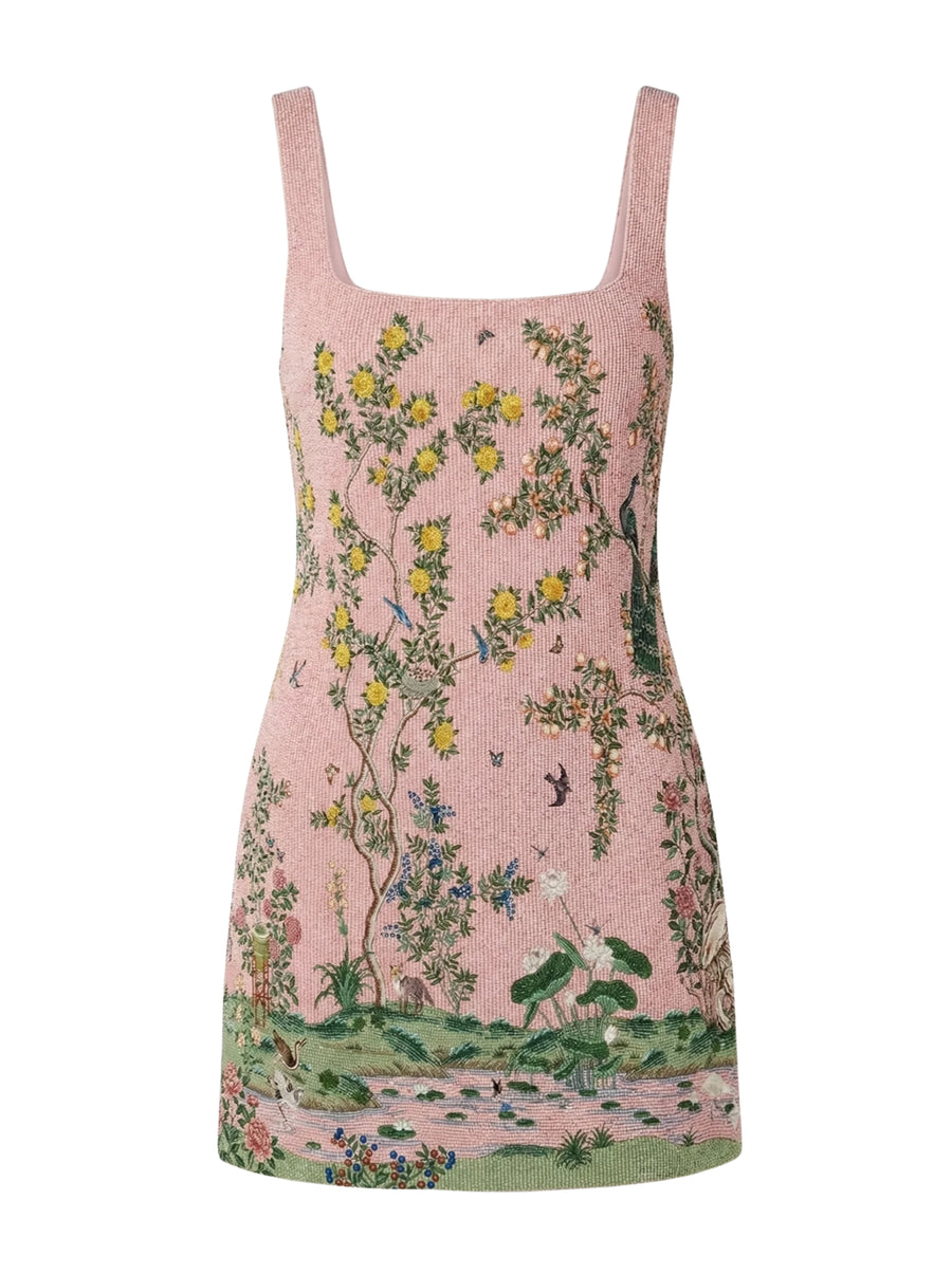Blush Eden Embellished Mini Dress