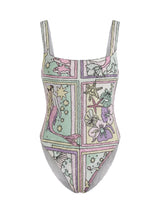 Talia Hand Beaded Multi-Coloured Crystal Swimsuit