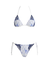 Oceanus x Zandra Rhodes Swirlshell Bikini Bottom White