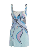 Sofia Hand Beaded Blue Party Dress in Stock