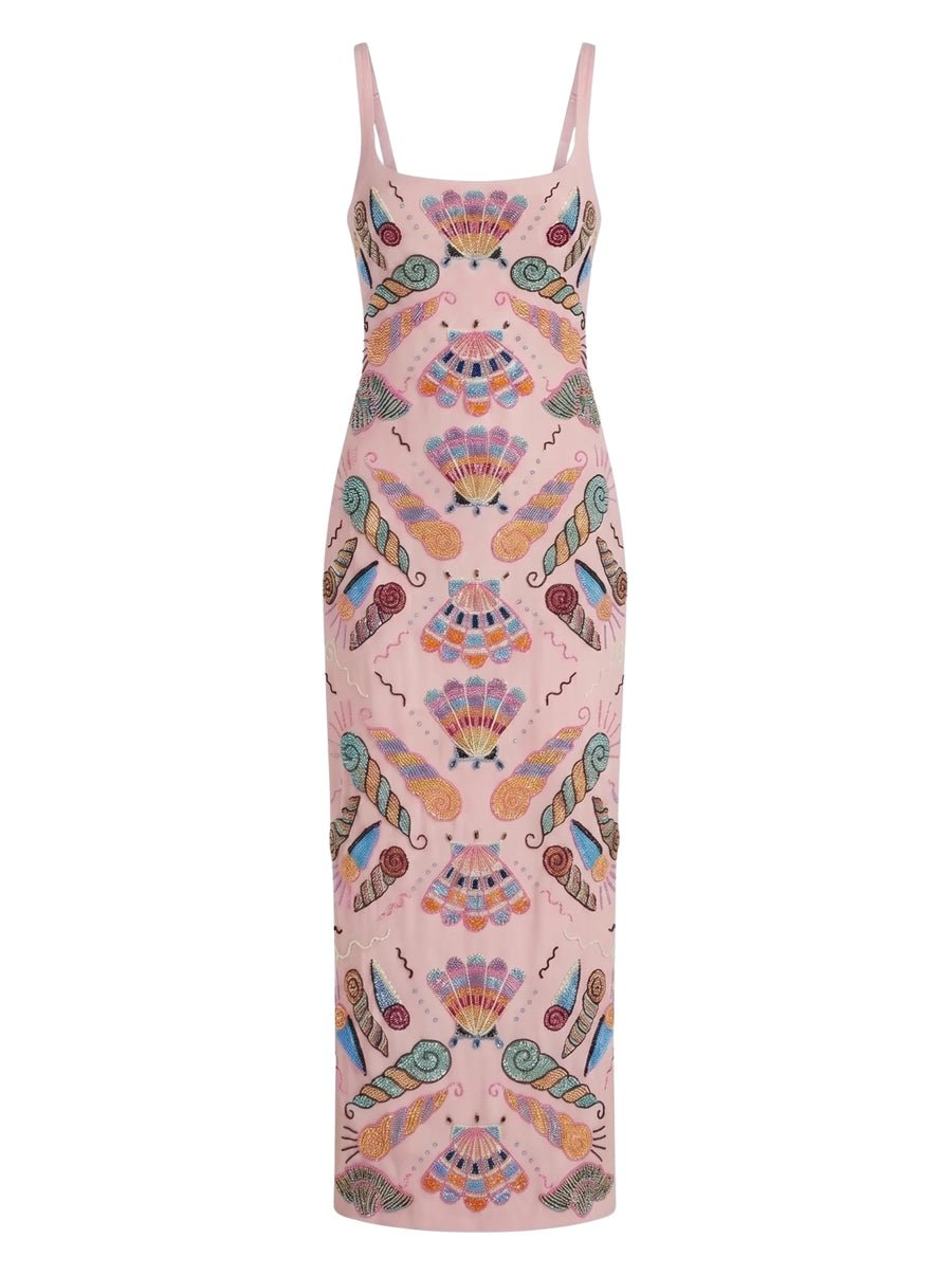 Oceanus x Zandra Rhodes Marine Mosaic Maxi Dress
