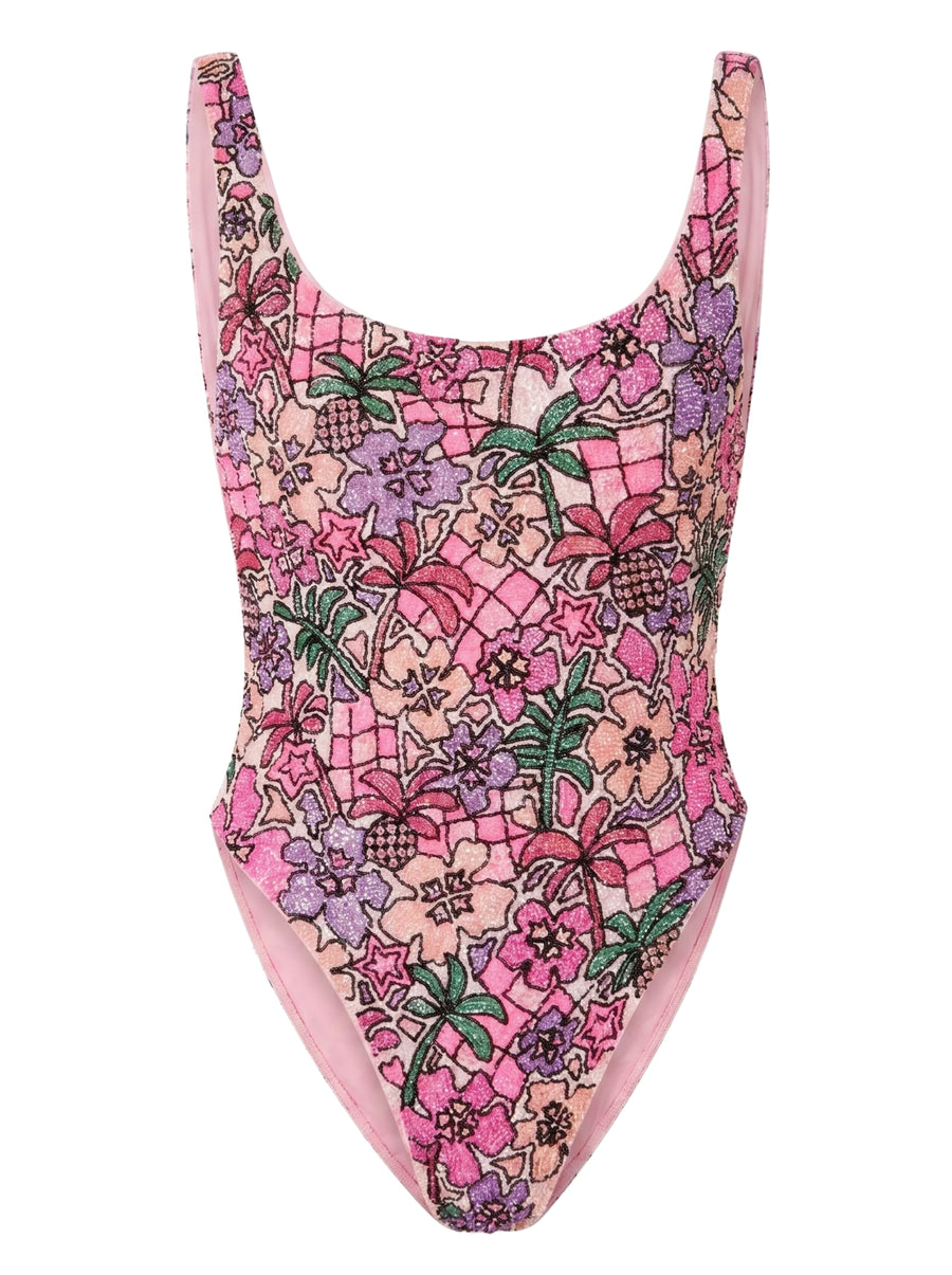 FIA Tropical Purple Swimsuit