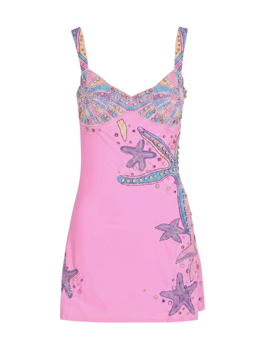Crescent Shell Mini Dress Multi Colour