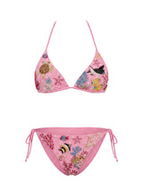 Manta Ray and Turtle Multi color Hand-Beaded Bikini Bottom