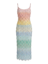 Calliope Luxury Crystal Rainbow Maxi Party Dress