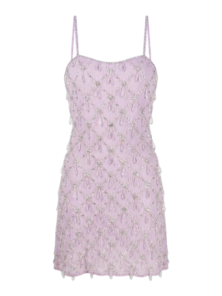Arabella Hand Beaded Crystal Dress Multi Colour