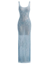 Saltwater Slip Blue Maxi Dress