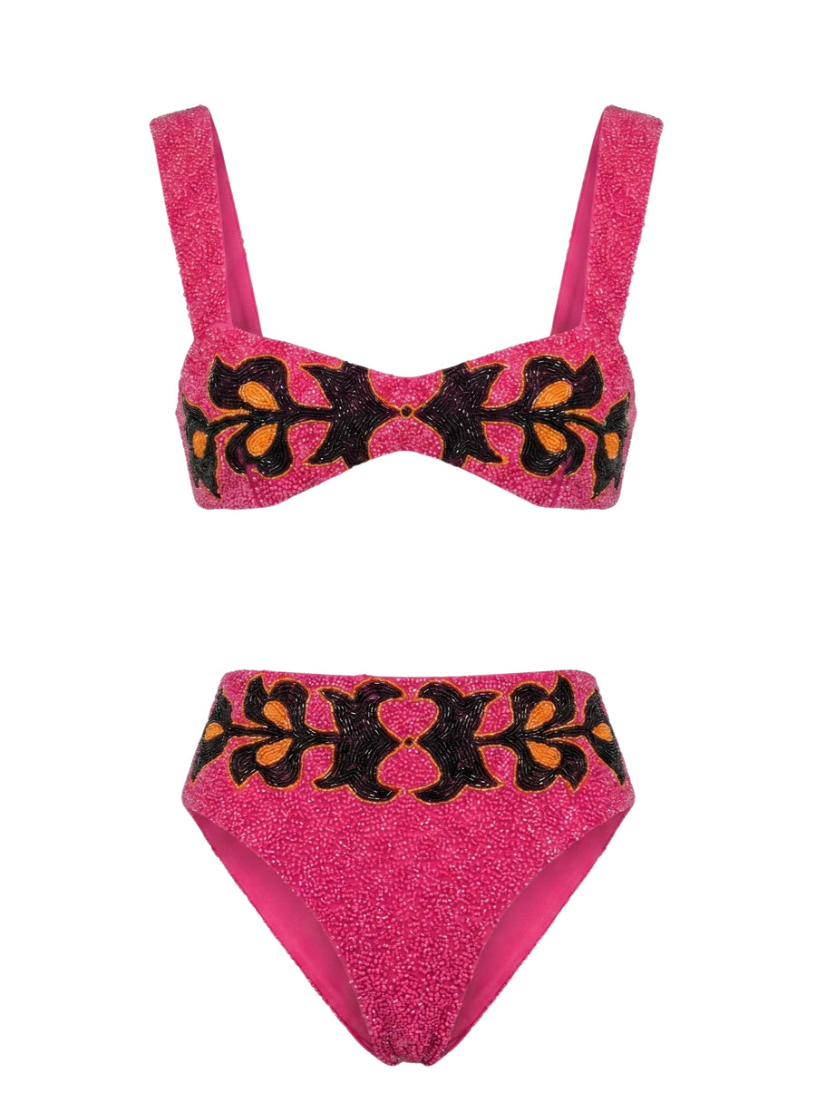 Oceanus x Bárbara Hulanicki Aria Pink Bikini Bottom