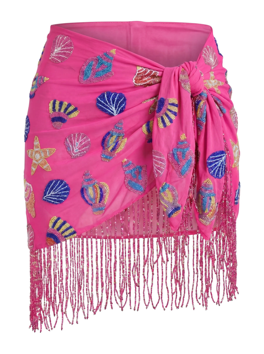 Oceanic Multi Colour Tasseled Sarong