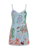 Marine Dream Light Blue Mini Dress