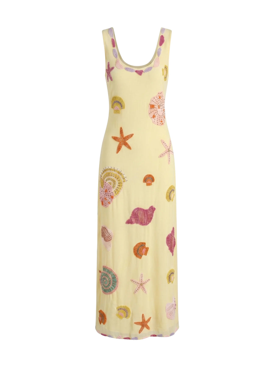 New York Bold Strapped Maxi Dress - Multi Colour