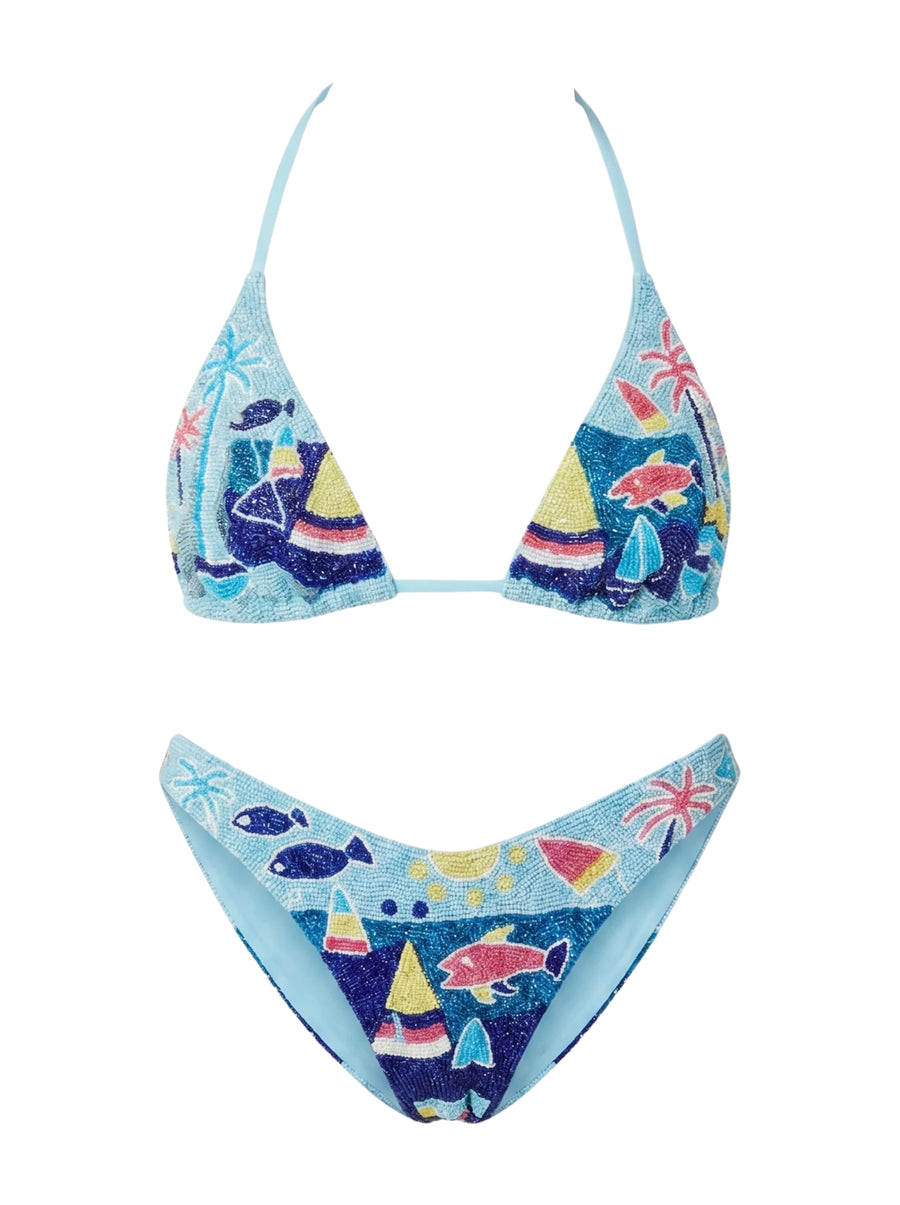 Lume Swell Blue Bikini Bottom