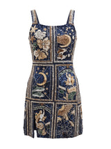 Talia Hand Beaded Multi-Coloured Crystal Party Dress