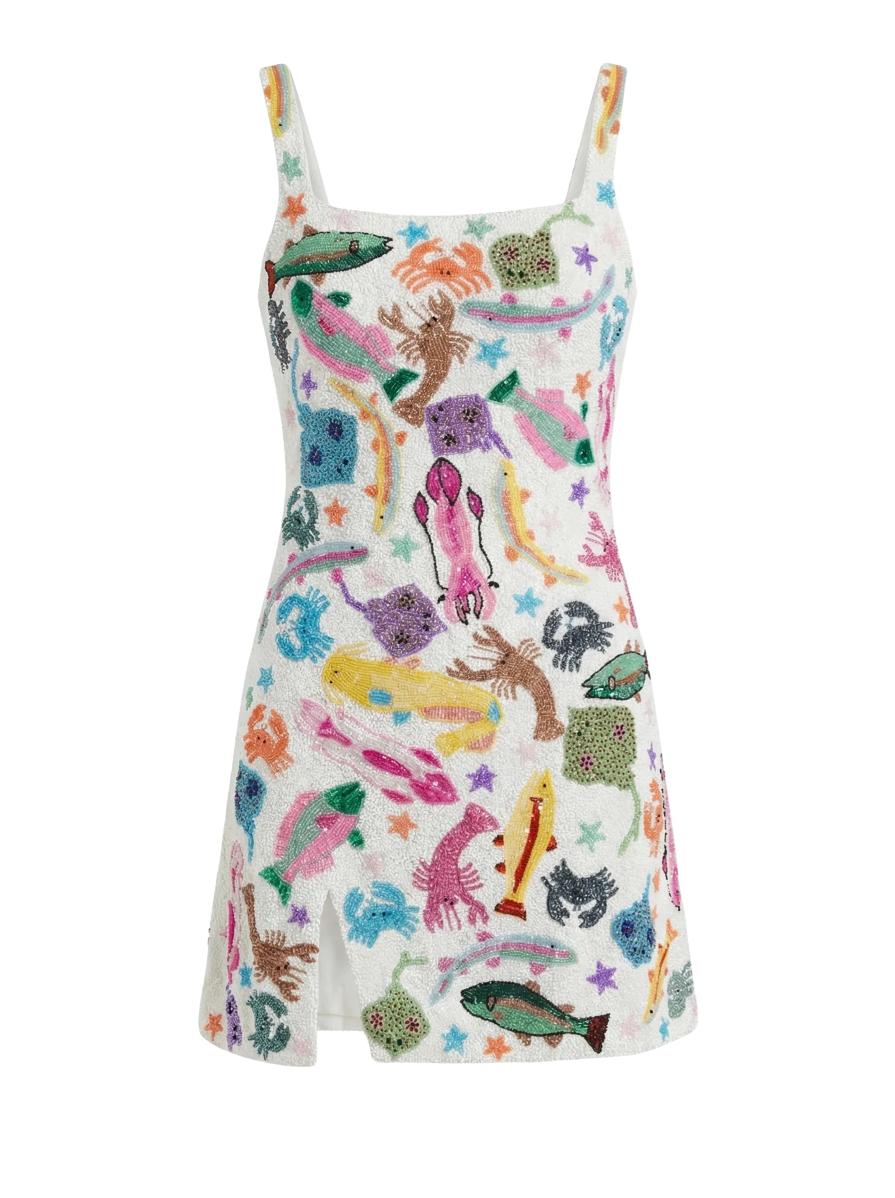 blue dress for baby girl Primavera Beaded Long Print Prom Dress main image 1