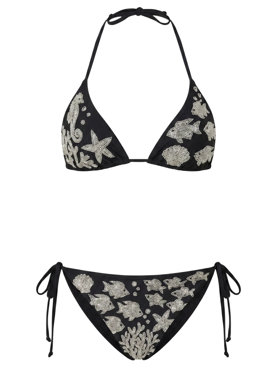 Coraline Black Bikini Top