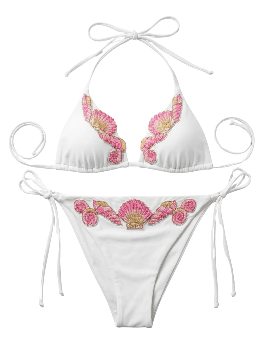 Shelby White Bikini Bottom