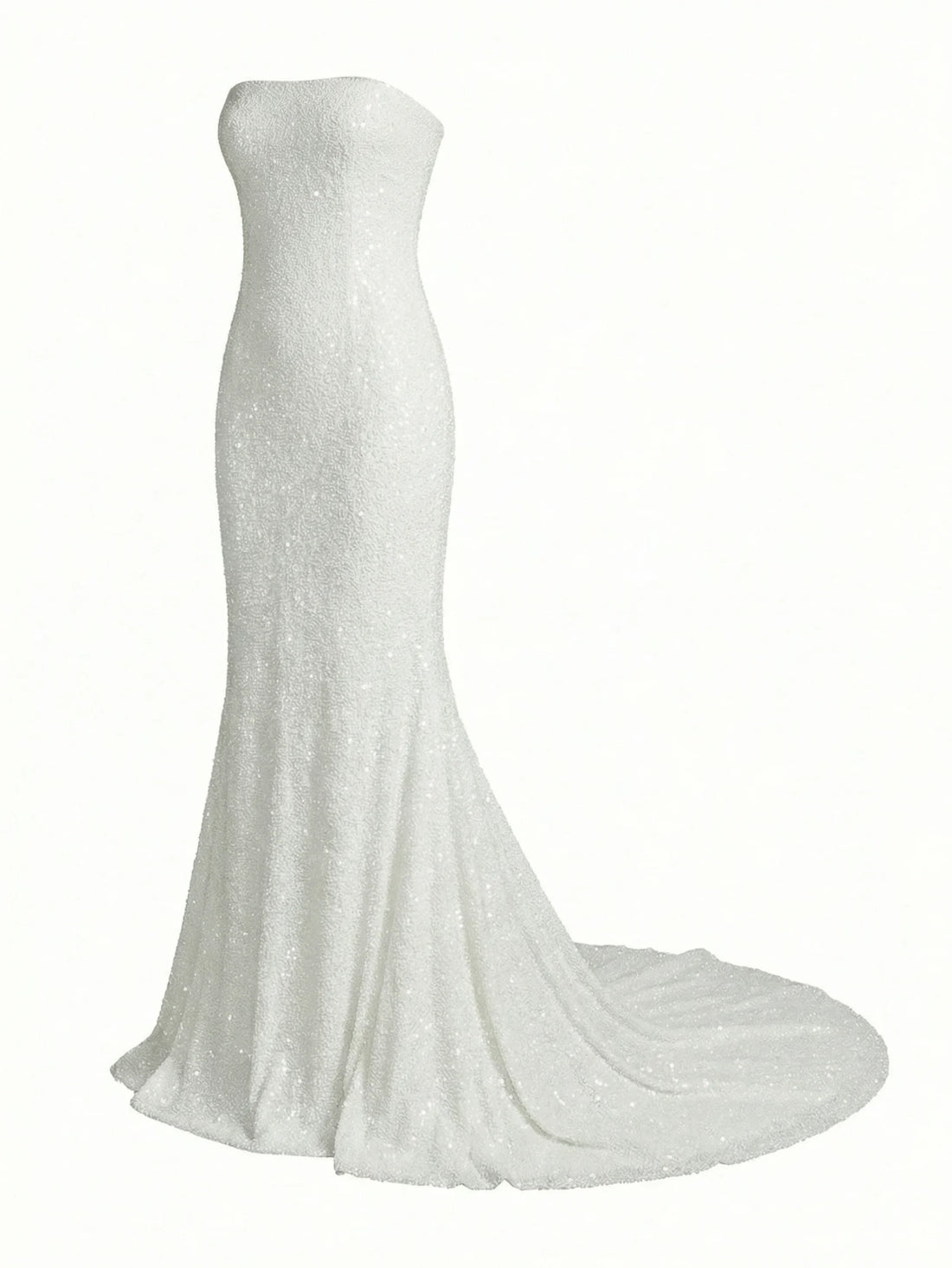 Serenity Strapless Gown Beaded Long Dress