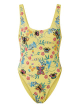 Alabama Floral Hand Embroidered One Piece Swimsuit Multi Colour