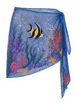 Marine Fish Blue Sarong
