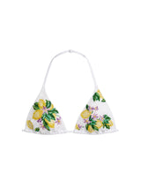 Lemonade Blossom White Bikini Top
