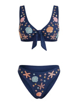 Orla Tie in the Middle Bikini Bottom Navy