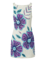 Royal Hibiscus Dress White