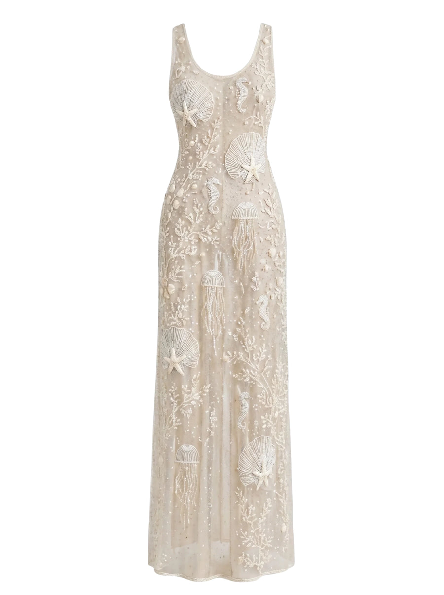Coralie Sheer Maxi Dress