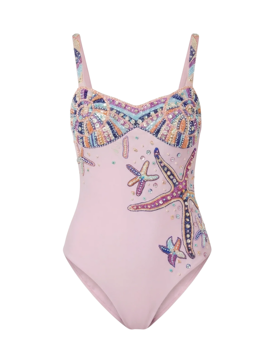 Selene Sea Shell Swimsuit in Pink