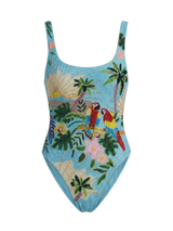 Pandora Luxe Hand Beaded Baby Blue Swimsuit