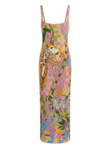 Safari Garden Beaded Maxi Dress