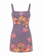 Millie Petals Lilac Mini Dress