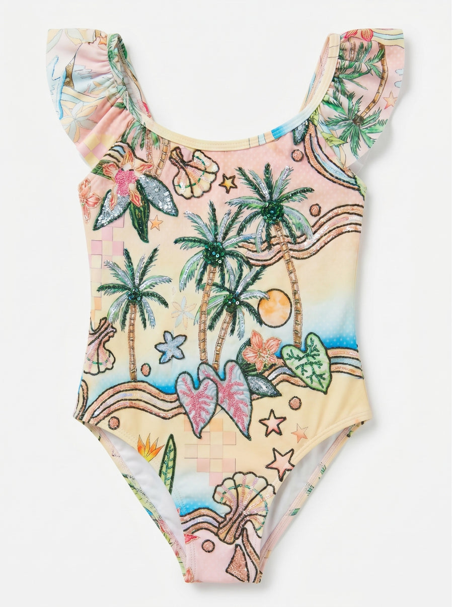 Sunset Beach Kids Swimsuit