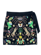 Aurelia Embroidered Luxury Black Sarong in Stock