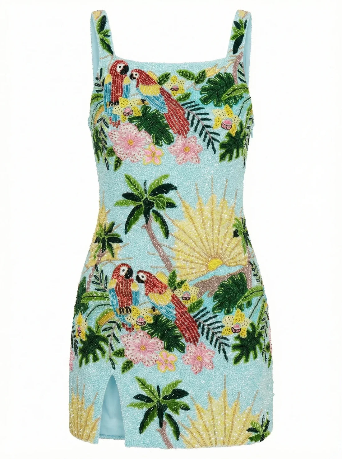 Pandora Luxe Hand Beaded dress Baby Blue