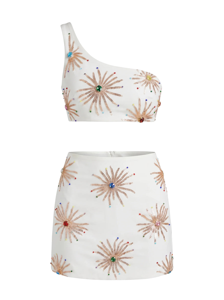Callie Co-ord Skirt - White