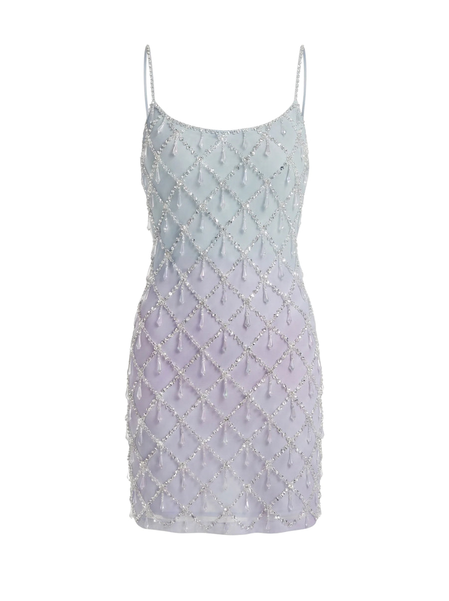 Arabella Blue Purple Ombre Mini Dress