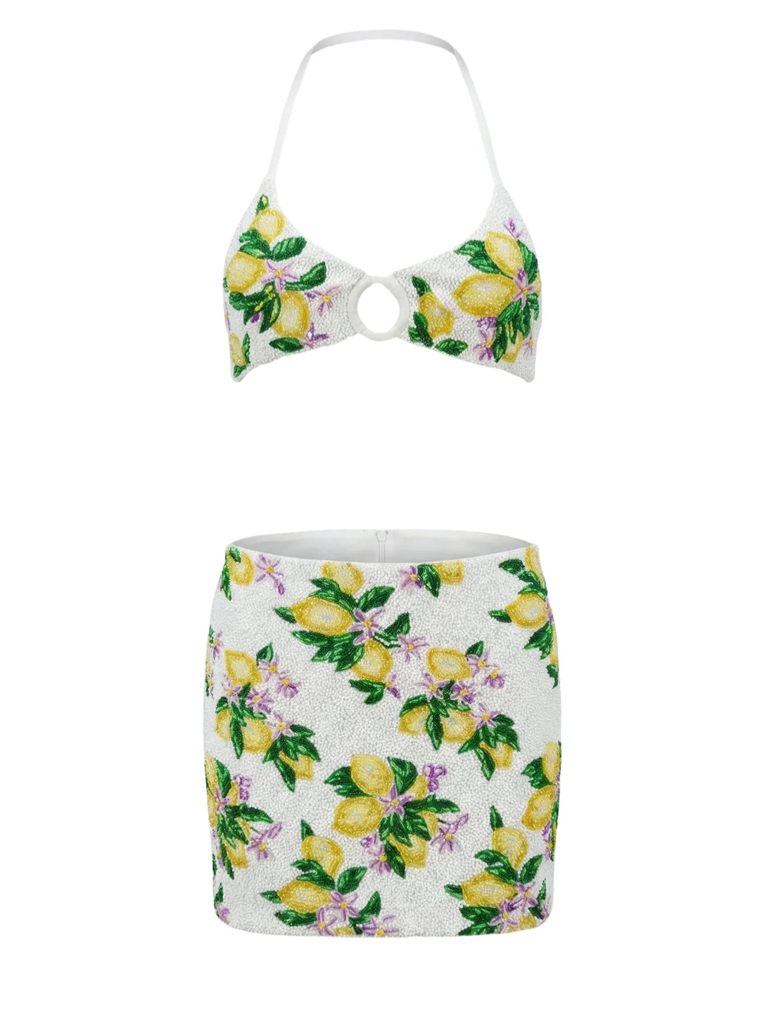 Lemon Blossom Bikini Co-Ord Top
