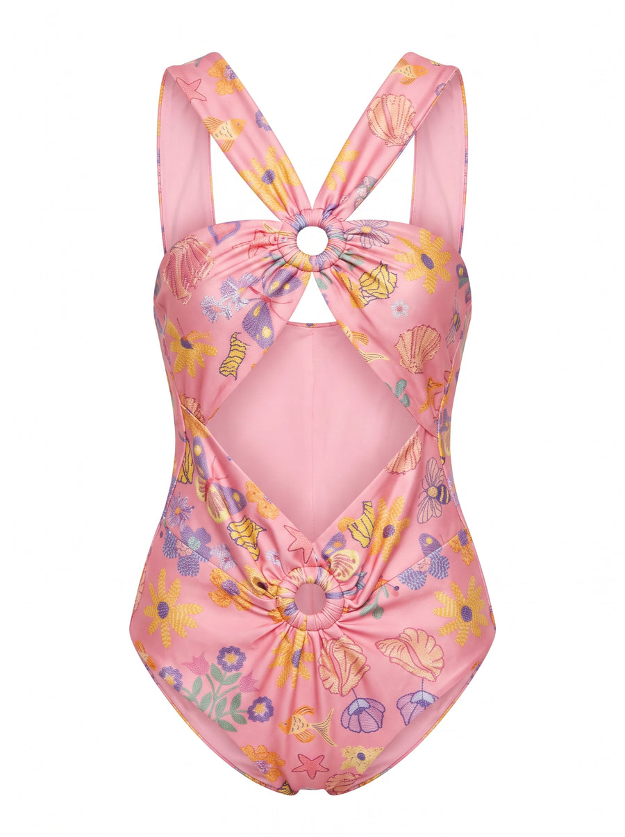 Pink Ocean Ring Swimsuit