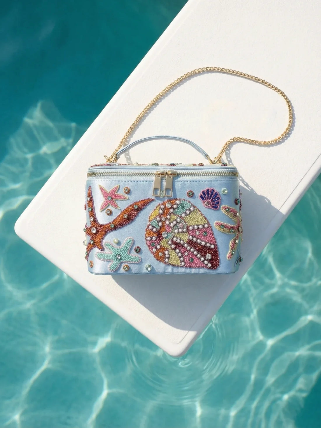 Selene Vanity Blue Box Bag