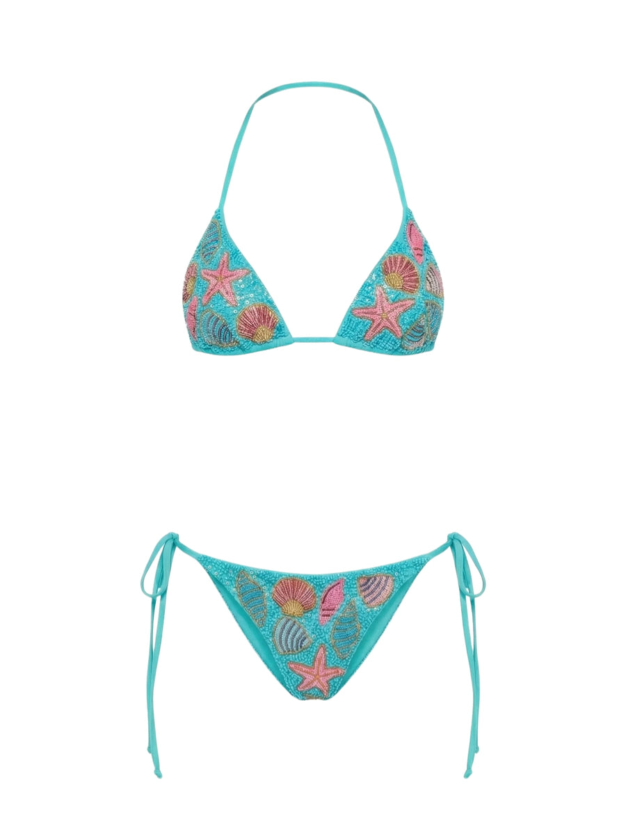 Zaria Bikini Bottom Aqua