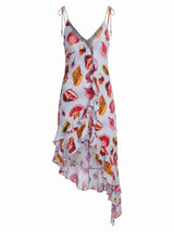Nerissa Shell Asymmetric Midi Dress
