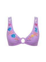 Oceanus Pearl Tide Multi-color Bikini Top