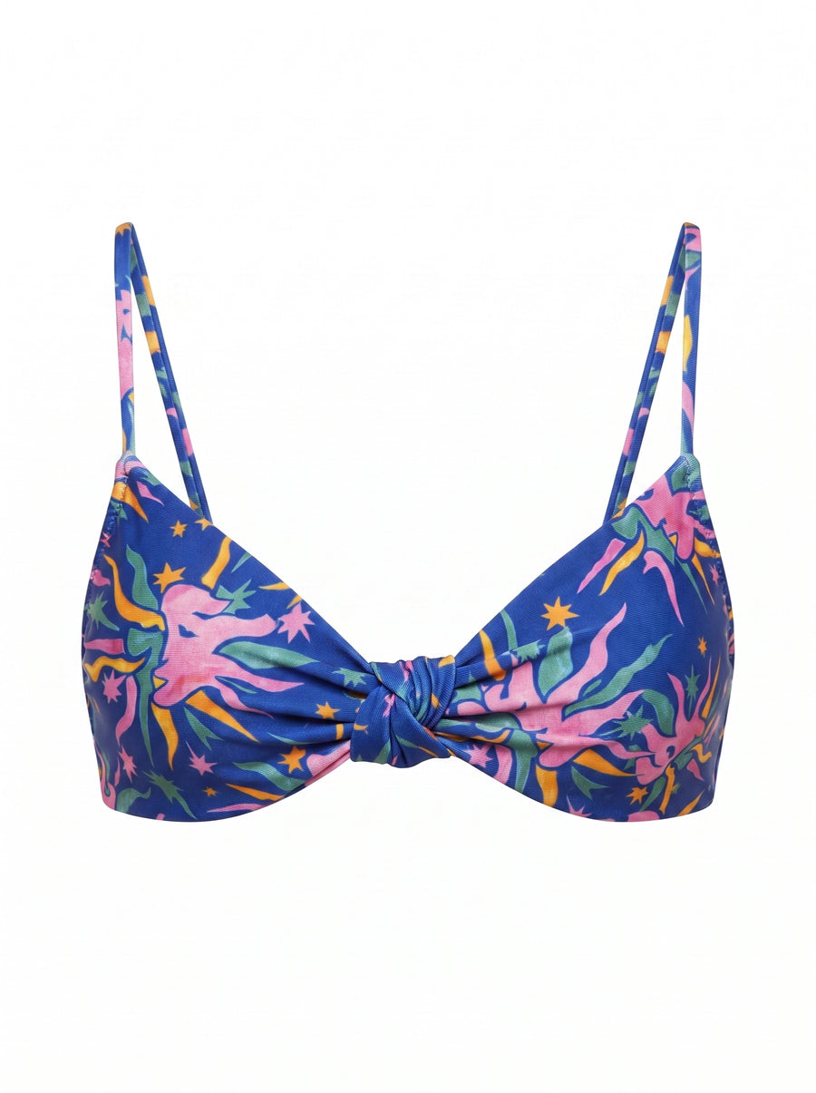 Daphne Rose Navy Bikini Top