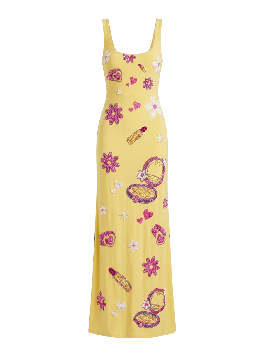 Totally Spies Lycra Long Dress Cosmetic Yellow