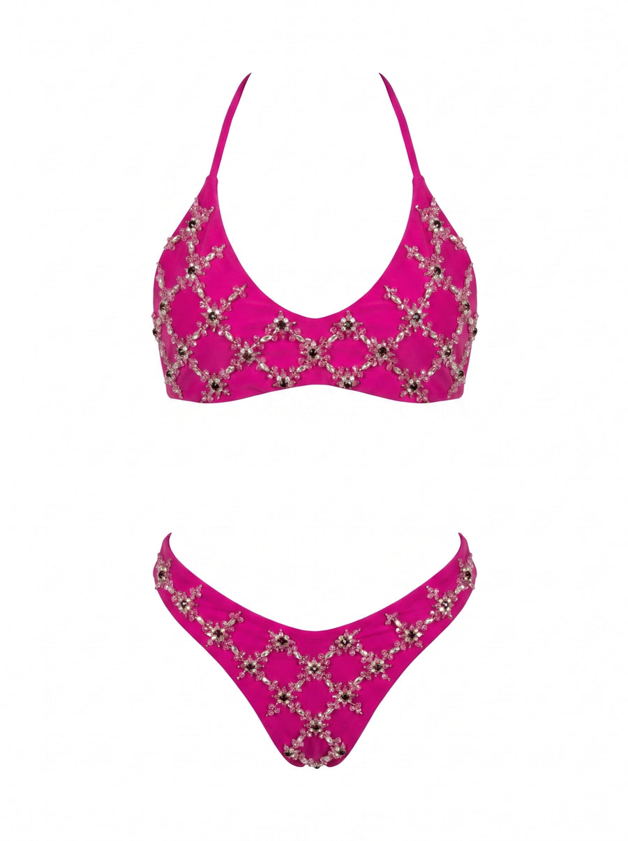 Mary Hot Pink Bikini Bottom